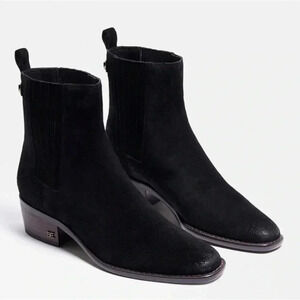 Sam Edelman Black Suede Bronson Bootie 8